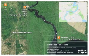 Dunns Creek Paddle Map