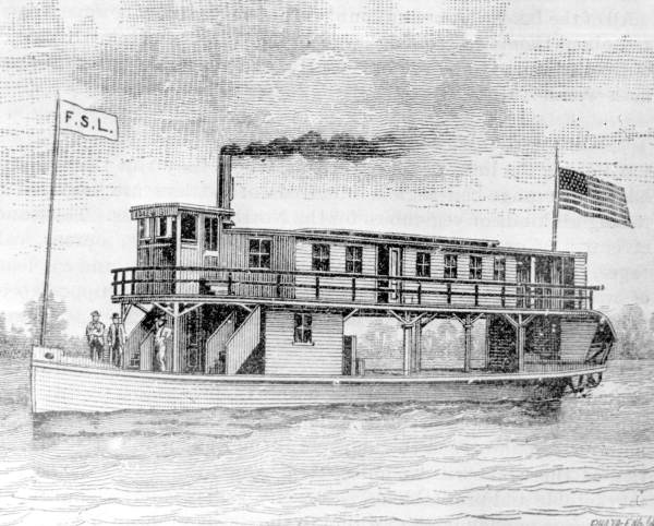 FS Lewis steamboat on Santa Fe Canal