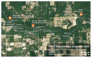 Santa Fe River Springs Paddle Map