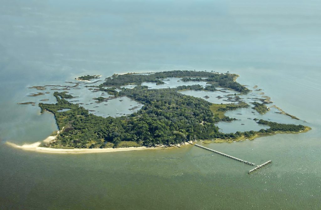 Aerial view of Atsena Otie Key