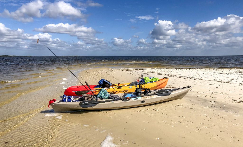 Kayaks on Atsena Otie