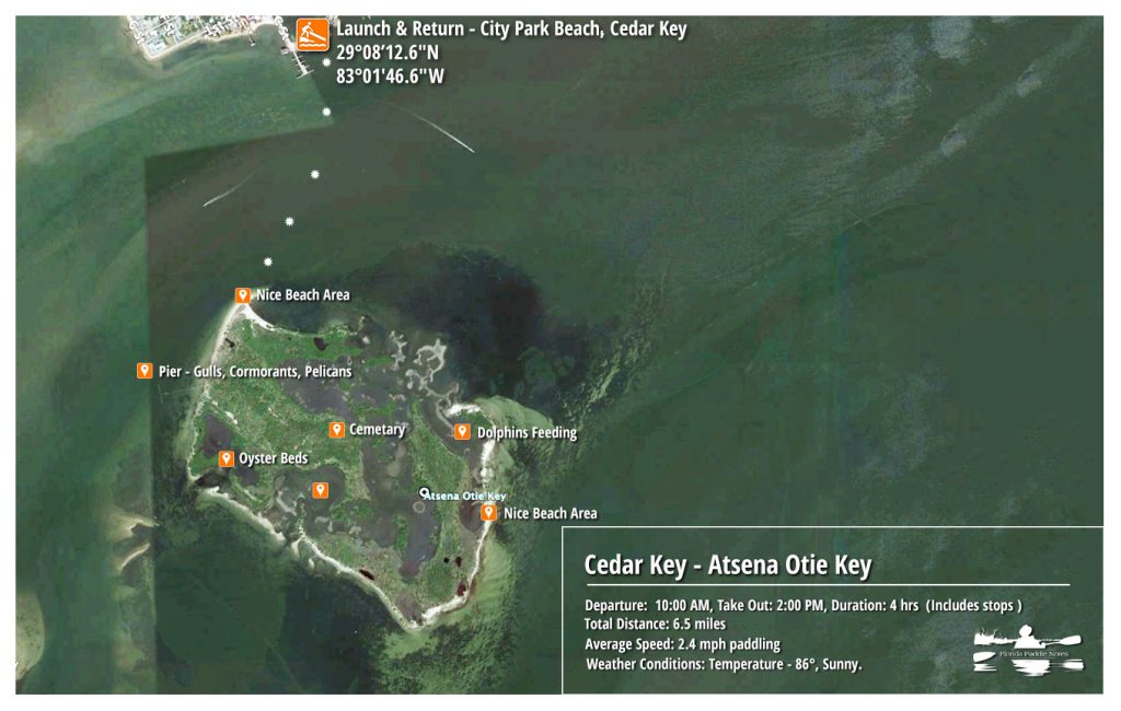 Atsena Otie Paddle Map