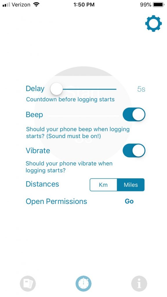 Paddle Logger - Preferences