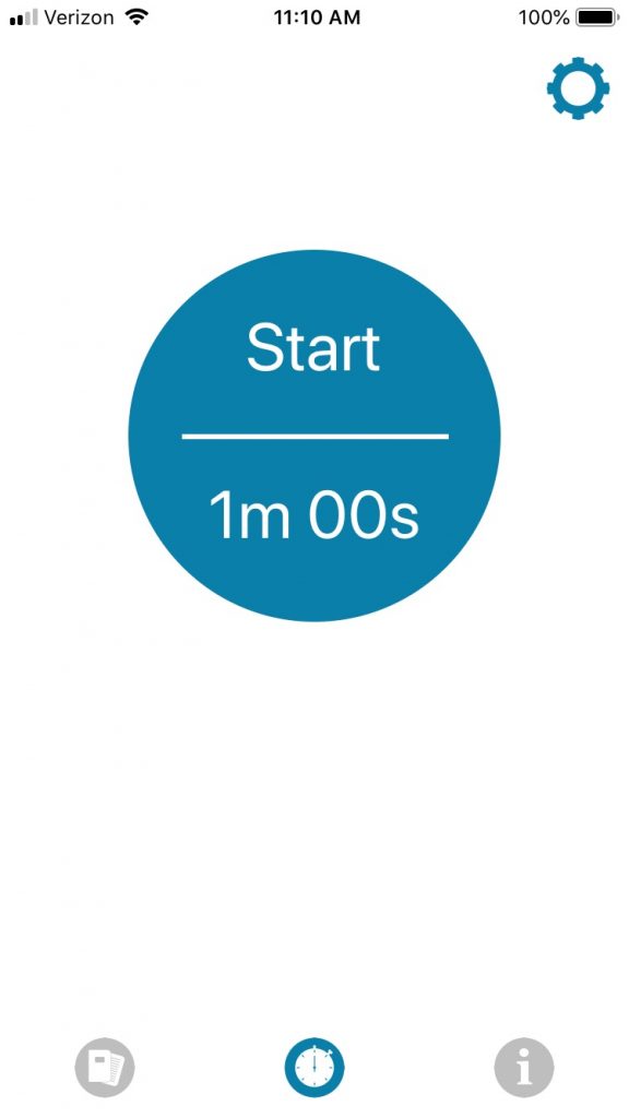 Paddle Logger - Start Screen
