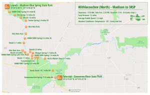 Paddle Map - Withlacoochee River North