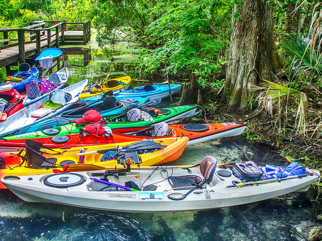Kayak Parking at Mud Spring