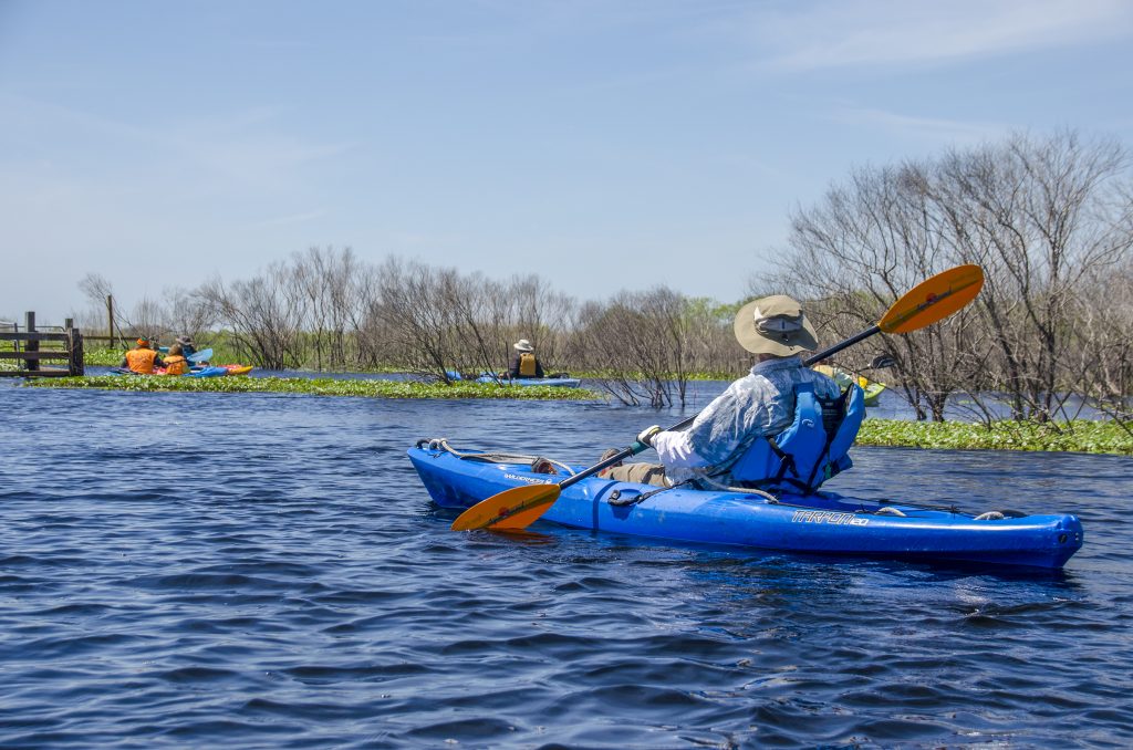 Paddling over the LaChua Trail