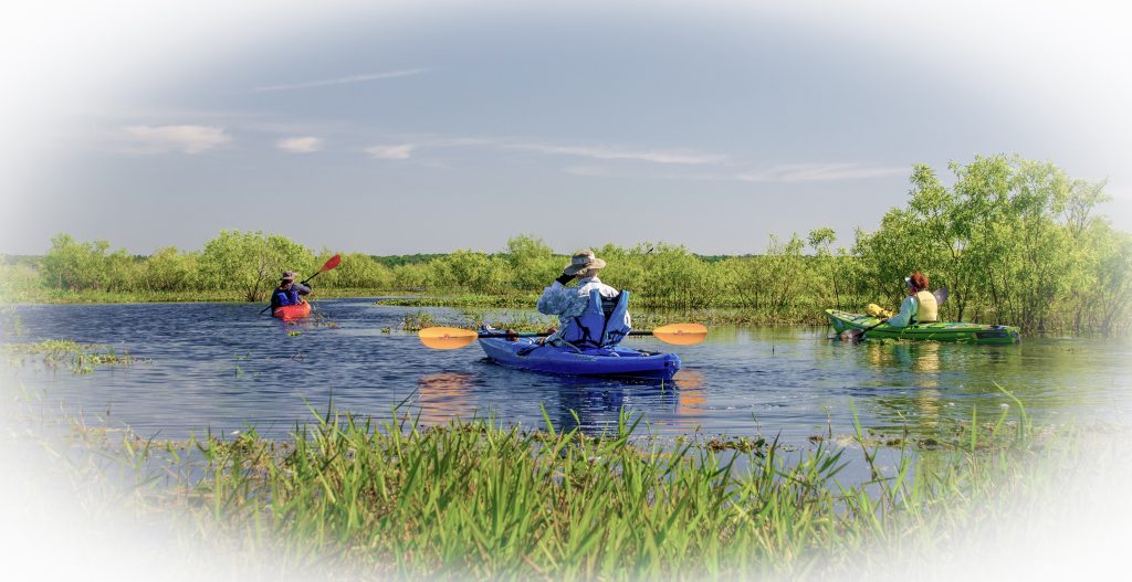 Paddling over the LaChua Trail
