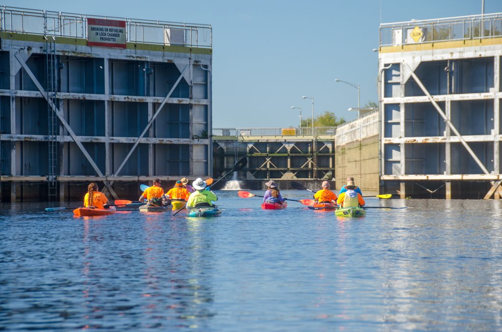 Entering Buckman Lock