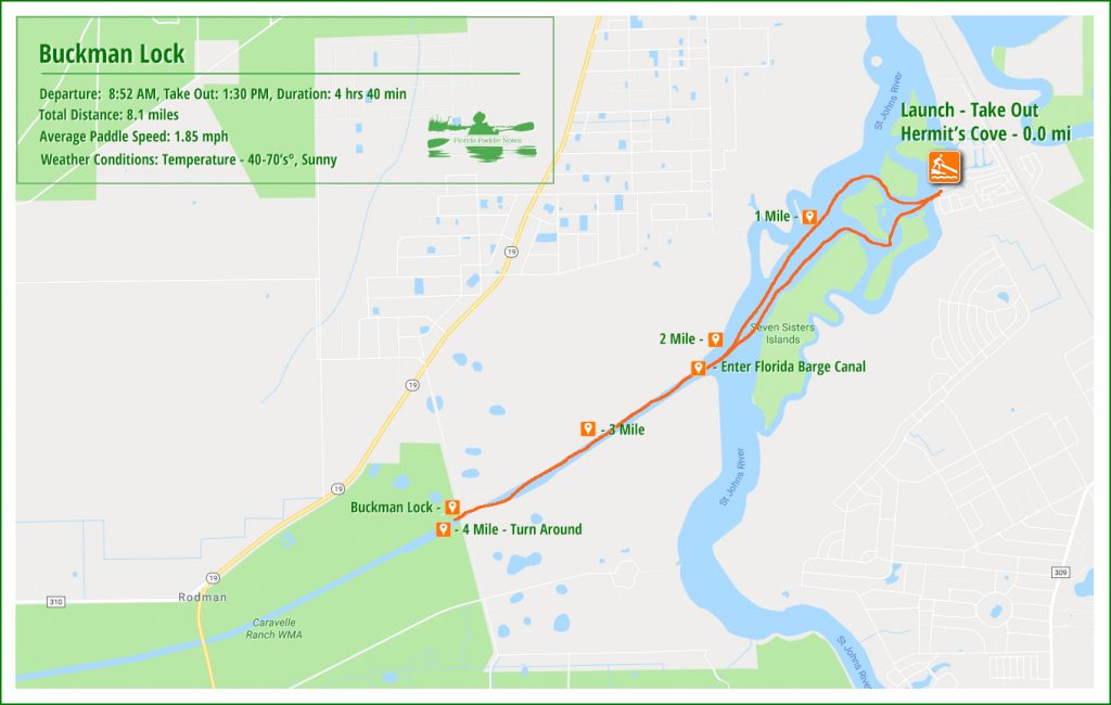 The Buckman Lock Paddle Map