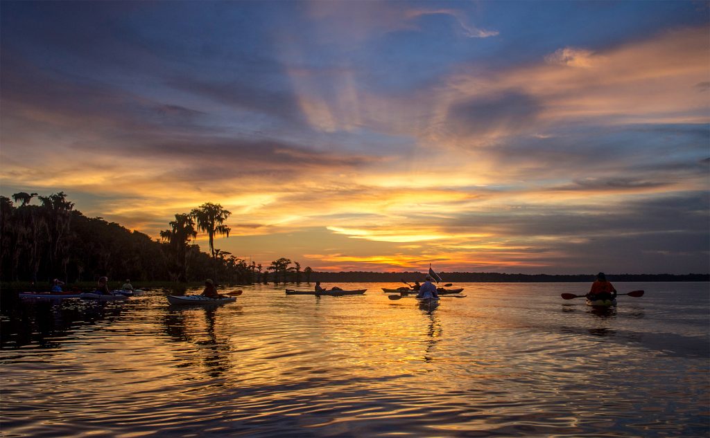 Kayak Sunset - Santa Fe Lake