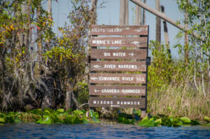 Directional Sign on Okefenokee