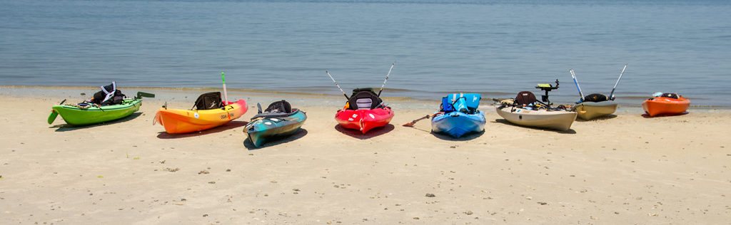 Kayaks on Cumberland Island