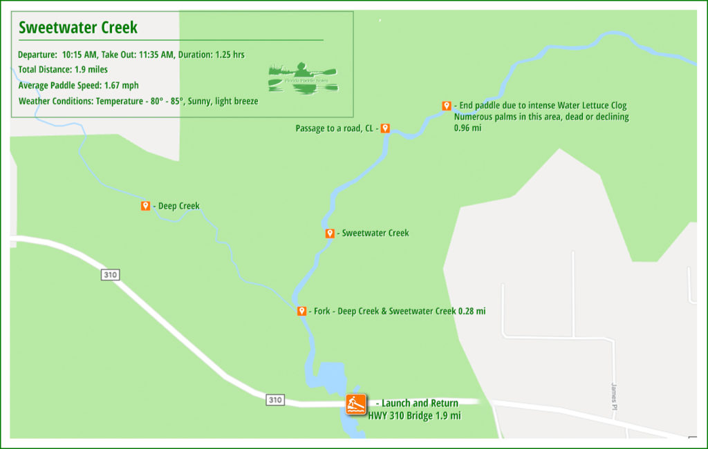 Sweetwater Creek Paddle Map