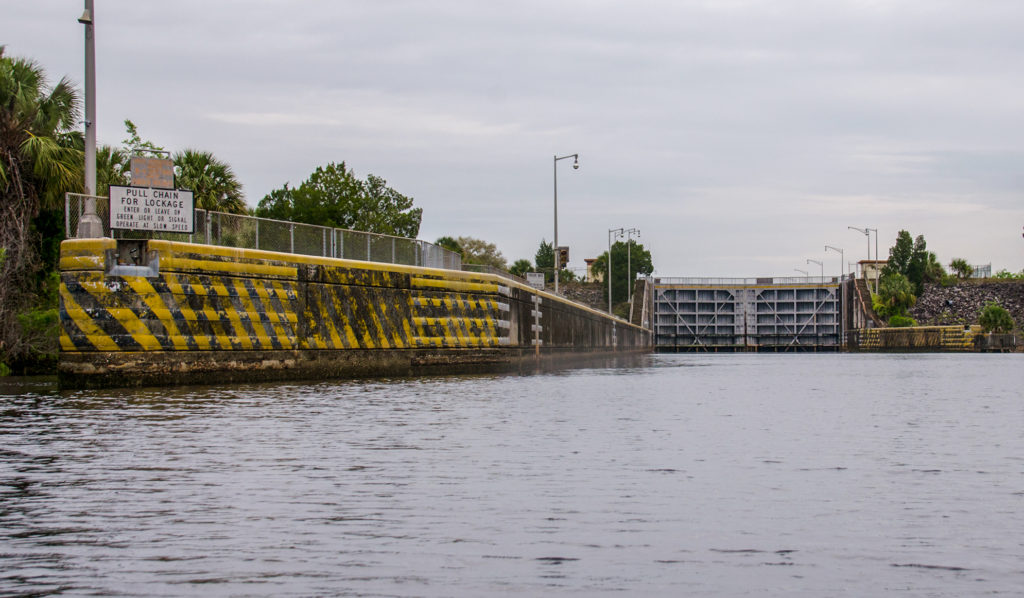 The Inglis Lock - Florida Barge Canal