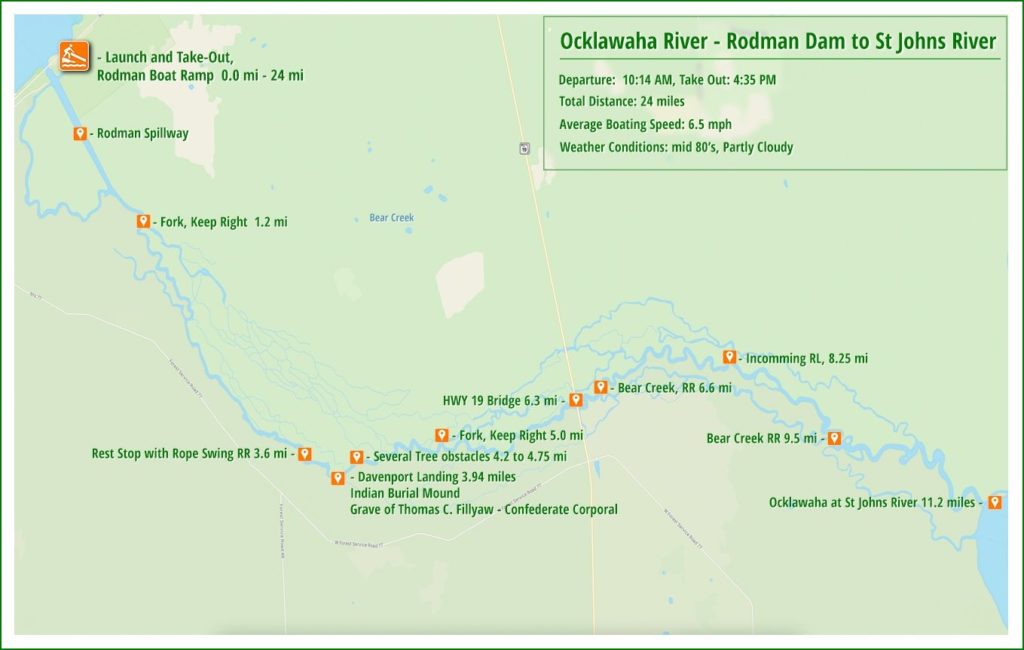 Ocklawaha Rodman to St Johns